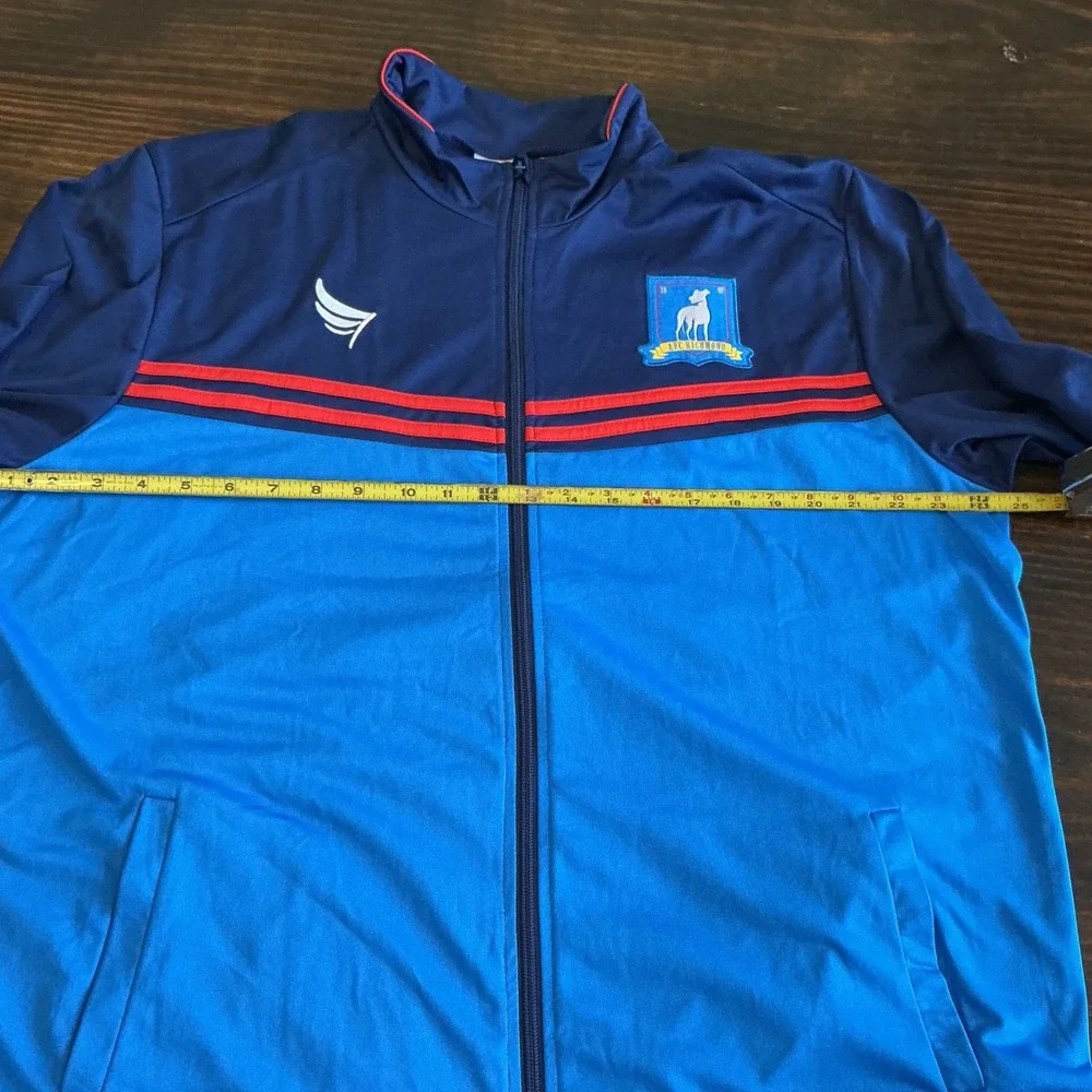 Ted Lasso AFC Richmond Coach Costume Set XL Jacket Shorts Visor Whistle Spirit - Picture 9 of 12